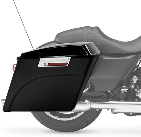 XMT-MOTO 5" Vivid Black Stretched Extended Hard Saddlebags For 1993-2013 Harley Touring Models FLT,FLHT,FLHTCU,FLHRC,Road King,Road Glide,Street Glide,Electra Glide,Ultra-Classic in Saudi Arabia
