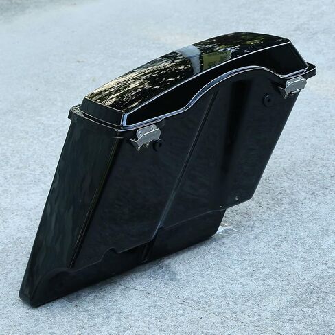 XMT-MOTO 5" Vivid Black Stretched Extended Hard Saddlebags For 1993-2013 Harley Touring Models FLT,FLHT,FLHTCU,FLHRC,Road King,Road Glide,Street Glide,Electra Glide,Ultra-Classic in Saudi Arabia