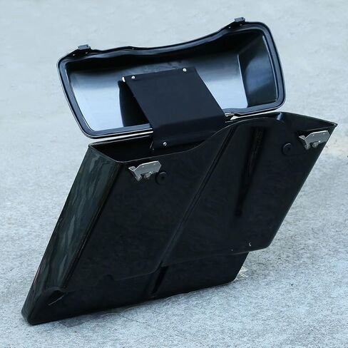 XMT-MOTO 5" Vivid Black Stretched Extended Hard Saddlebags For 1993-2013 Harley Touring Models FLT,FLHT,FLHTCU,FLHRC,Road King,Road Glide,Street Glide,Electra Glide,Ultra-Classic in Saudi Arabia