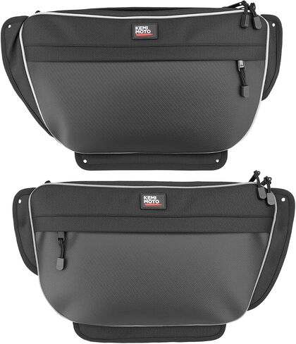 KEMIMOTO Door Storage Bags Compatible with Wolverine RMAX 2 1000, RMAX 4 1000, X2 1000, X2 850, X4 850, 3.5L 1680D Oxford Fabric Right and Left Bags, Secure Mounting, Water-Resistant Zipper in Saudi Arabia
