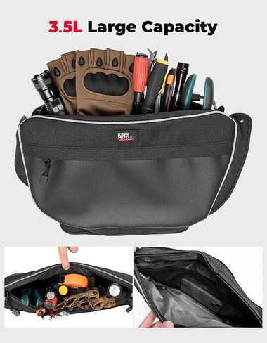 KEMIMOTO Door Storage Bags Compatible with Wolverine RMAX 2 1000, RMAX 4 1000, X2 1000, X2 850, X4 850, 3.5L 1680D Oxford Fabric Right and Left Bags, Secure Mounting, Water-Resistant Zipper in Saudi Arabia