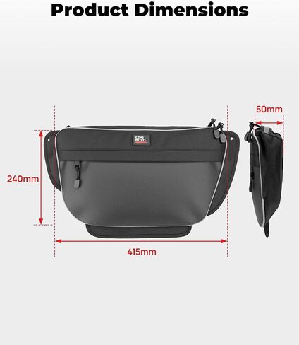 KEMIMOTO Door Storage Bags Compatible with Wolverine RMAX 2 1000, RMAX 4 1000, X2 1000, X2 850, X4 850, 3.5L 1680D Oxford Fabric Right and Left Bags, Secure Mounting, Water-Resistant Zipper in Saudi Arabia