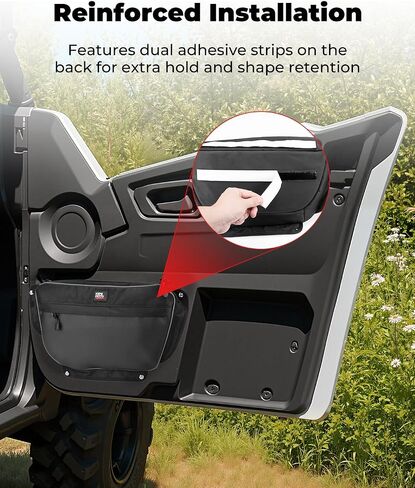 KEMIMOTO Door Storage Bags Compatible with Wolverine RMAX 2 1000, RMAX 4 1000, X2 1000, X2 850, X4 850, 3.5L 1680D Oxford Fabric Right and Left Bags, Secure Mounting, Water-Resistant Zipper in Saudi Arabia