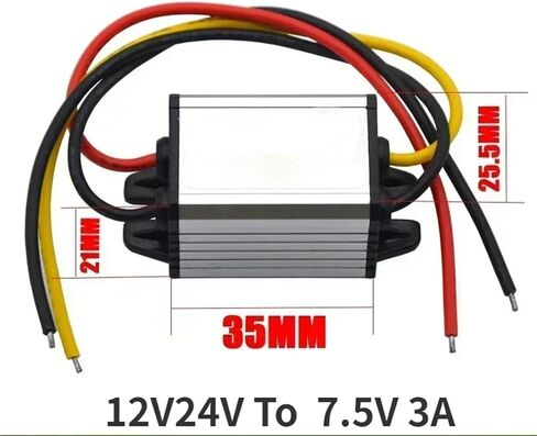 من 12 فولت إلى 3V 3.3V 3.7V 5V 6V 9V 3A إلى محول الجهد الكهربائي للمحول ، وحدة التخزين 12V24 إلى 5VV (12V24V إلى 7.5V 3A) in Kuwait