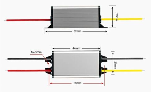 60V 48V 36V 24V 12V to 5V 3A 10-80 Volt to 5 Volt 15W SUPPLETER COMMANTER STOND DOWN 12V 24V TO 5V (10-80V ، 5V 3A) in Kuwait