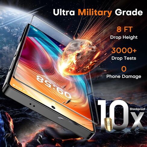 TOCOL for Samsung Galaxy S24 Ultra Screen Protector 9H Hardness Military Grade Shatterproof HD Tempered Glass 2 Pack in Kuwait