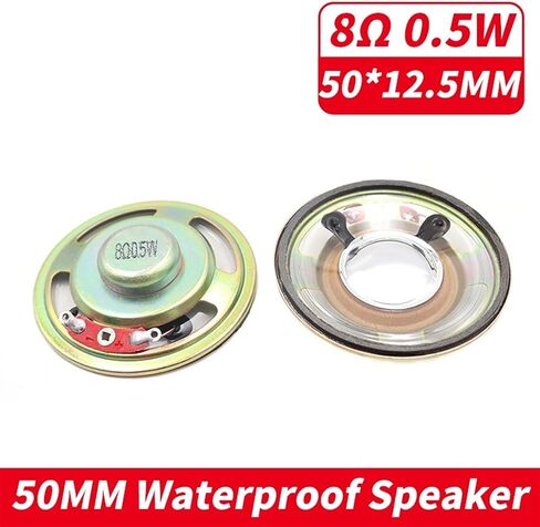 2Pcs 50MM 57MM 8R 0.5W 1W Waterproof Loud Speaker Buzzer Ringer 5CM 2 Inch 8Ohm 0.5 Watt 1 Watt Loudspeaker(2PCS 50MM 8ohm 0.5W) in Saudi Arabia