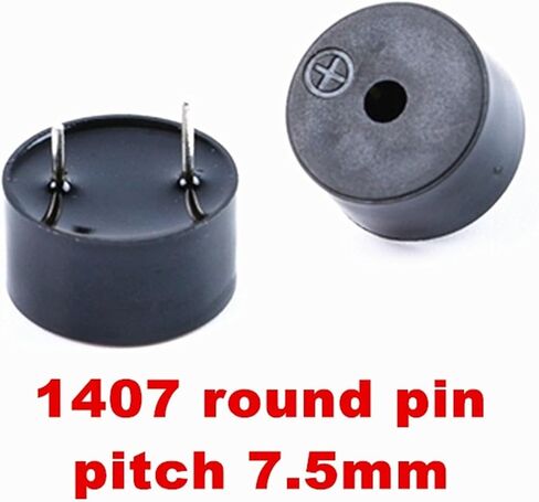 10pcs/lot 1255/1306/1407/1704/1707/2207/2208/2210 12 * 5.5mm 14 * 7mm 22 * 10mm Passive Buzzer Magnetic Anti-Lost Buzzer Loudspeaker(1707 Flat Needle) in Saudi Arabia