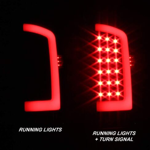 AKKON - For 03-06 Dodge Ram 1500 2500 3500 LED DRL Light Tube Black Tail Brake Light Lamp Assembly in Kuwait