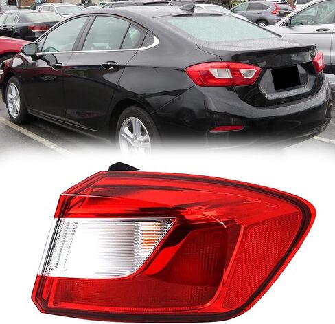 Taillight Assembly Compatible with 2016 2017 2018 Chevrolet Cruze Driver Side Outside Rear Tail Light Assembly Tail Lights Rear Light Taillights Turn Signal, Reverse Brake Lamps in Saudi Arabia
