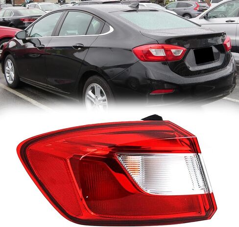 Taillight Assembly Compatible with 2016 2017 2018 Chevrolet Cruze Driver Side Outside Rear Tail Light Assembly Tail Lights Rear Light Taillights Turn Signal, Reverse Brake Lamps in Saudi Arabia