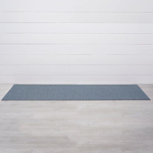 Chilewich Martha by Martha Stewart Heathered Shag Runner in Sea - 2'x6 ' - Easy Care - Premium Indoor/Outdoor Sufted Pruct للدخول والمطبخ والحمام وحوض السباحة مع الدعم المقاوم للعوامل الجوية in Saudi Arabia