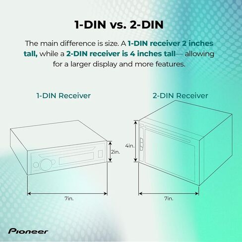 Pioneer DMH-W3000NEX 6.8" Double Din Multimedia Digital Media Receiver, Wireless Apple CarPlay and Android Auto, Bluetooth, Backup Camera Compatible, Touchscreen, One Touch Navigation in Kuwait