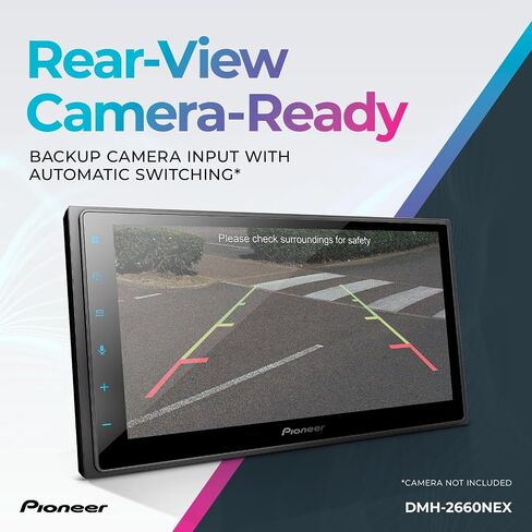 Pioneer DMH-W3000NEX 6.8" Double Din Multimedia Digital Media Receiver, Wireless Apple CarPlay and Android Auto, Bluetooth, Backup Camera Compatible, Touchscreen, One Touch Navigation in Saudi Arabia
