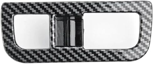 Car Interior Carbon Fiber Wood Grain Electronic Handbrake Control Decorative Frame Button Cover for Hyundai Kona 2024(Carbon Fiber) in Saudi Arabia