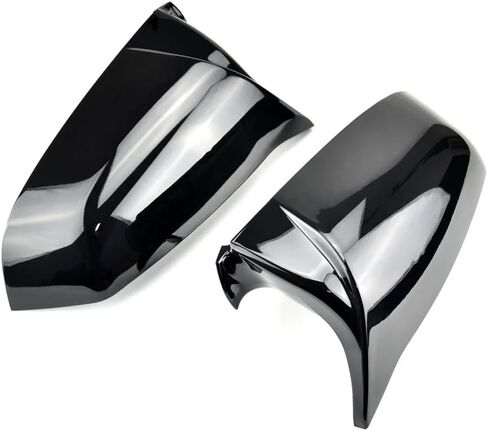 Side Wing Rearview Mirror Cover Cap for BMW 5 6 7 Series Carbon Black(Black-Carbon Fiber Look) in Saudi Arabia