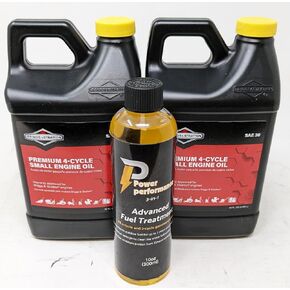 Briggs & Stratton 30W Oil - 48 OZ. 100028 (حزمة) ومعالجة الوقود in Kuwait