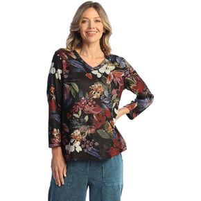 Jess & Jane Novelty Brush Top -Neck Top - NB4 in Saudi Arabia