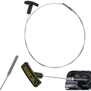 Engine Oil Level Dipstick Indicator, 3C3Z-6750-AA Oil Dip Stick Replacement, with Upper and Lower Levels Mark, Compatible with 03-06 Ford F-250 350 450 550 Excursion Super Duty 6.0L V8 (Black) in Saudi Arabia