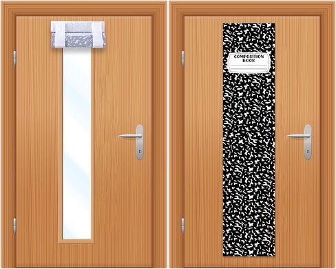2 PCS دفتر دفتر الفصول الدراسية نافذة الباب غلاف ملاحظات على شكل باب الستار الفصول الدراسية Decor in Saudi Arabia