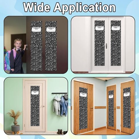 2 PCS دفتر دفتر الفصول الدراسية نافذة الباب غلاف ملاحظات على شكل باب الستار الفصول الدراسية Decor in Saudi Arabia