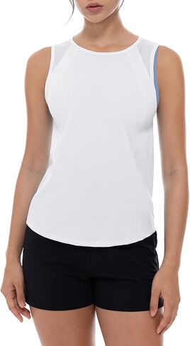 UKAaste Women's Prockit Tank Tops Crew Neck Athletic Sleveless Running Gym Tee قمصان in Kuwait