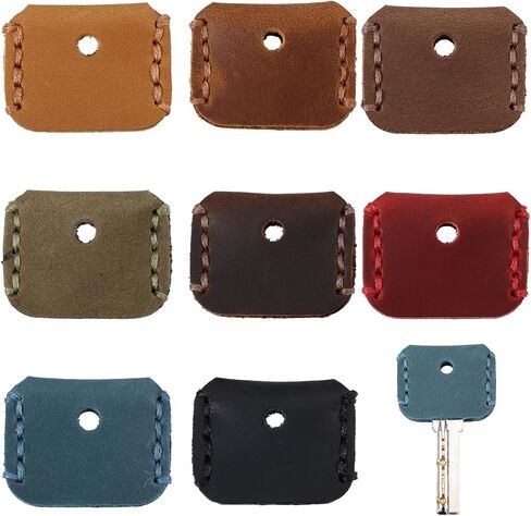 Globleland 8pcs 8colors Cape Cape Cap Cover Cover Coyve مفتاح مفتاح خمر حامل المفتاح مفتاح مفتاح مفتاح FOD Cover Leather Cover Cove Case Key Cover Cover Cover for Broken Key in Saudi Arabia