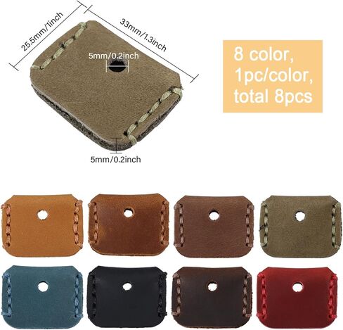 Globleland 8pcs 8colors Cape Cape Cap Cover Cover Coyve مفتاح مفتاح خمر حامل المفتاح مفتاح مفتاح مفتاح FOD Cover Leather Cover Cove Case Key Cover Cover Cover for Broken Key in Saudi Arabia