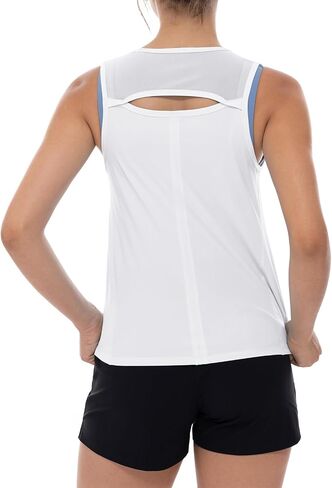 UKAaste Women's Prockit Tank Tops Crew Neck Athletic Sleveless Running Gym Tee قمصان in Kuwait
