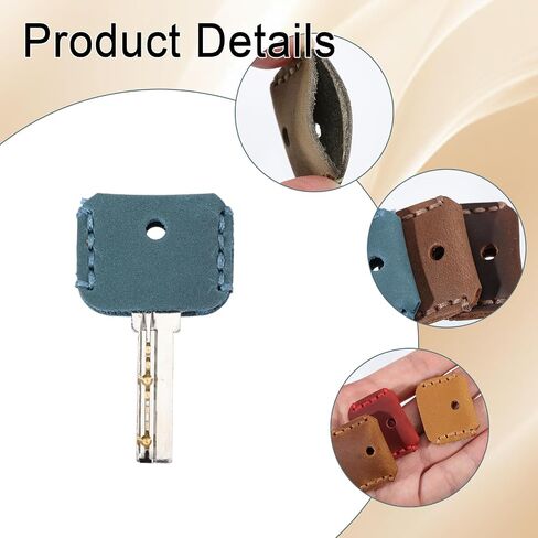 Globleland 8pcs 8colors Cape Cape Cap Cover Cover Coyve مفتاح مفتاح خمر حامل المفتاح مفتاح مفتاح مفتاح FOD Cover Leather Cover Cove Case Key Cover Cover Cover for Broken Key in Saudi Arabia