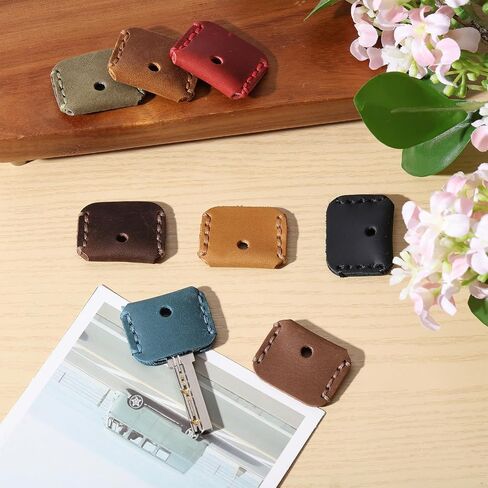 Globleland 8pcs 8colors Cape Cape Cap Cover Cover Coyve مفتاح مفتاح خمر حامل المفتاح مفتاح مفتاح مفتاح FOD Cover Leather Cover Cove Case Key Cover Cover Cover for Broken Key in Saudi Arabia