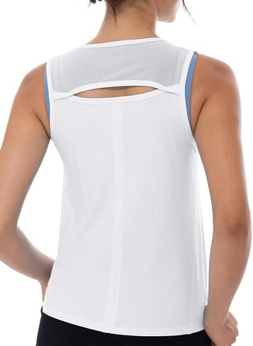 UKAaste Women's Prockit Tank Tops Crew Neck Athletic Sleveless Running Gym Tee قمصان in Kuwait