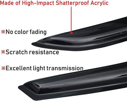 Lightronic Extra Date Outso Mount Auto Vent Window Revor ، يناسب 2003-2008 Toyota Matrix Wagon & Pontiac Vibe ، واقي أمطار الحماية من الأشعة فوق البنفسجية ، وينحرف الرياح الأصلي ، وتثبيت حافلة ، والدخان ، و 4-PCS in Saudi Arabia