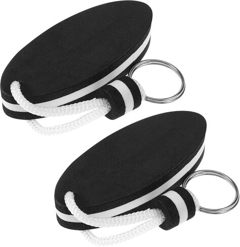 2 Pcs Boat Key Floating Keychain in Black Water Buoyant Key Chain floating keychain for Swimming Fishing Surfing Water Sports in Saudi Arabia