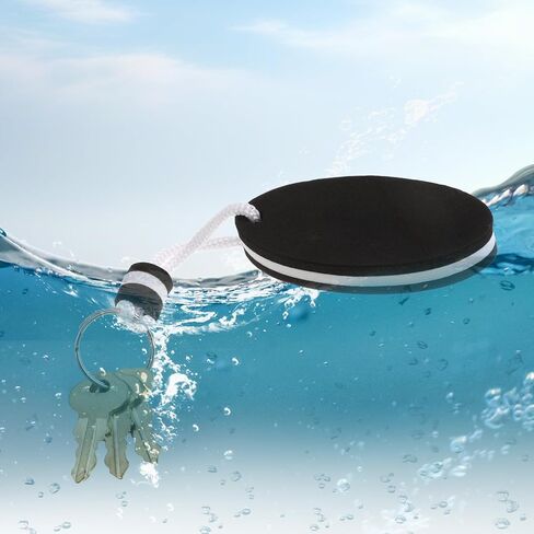 2 Pcs Boat Key Floating Keychain in Black Water Buoyant Key Chain floating keychain for Swimming Fishing Surfing Water Sports in Saudi Arabia