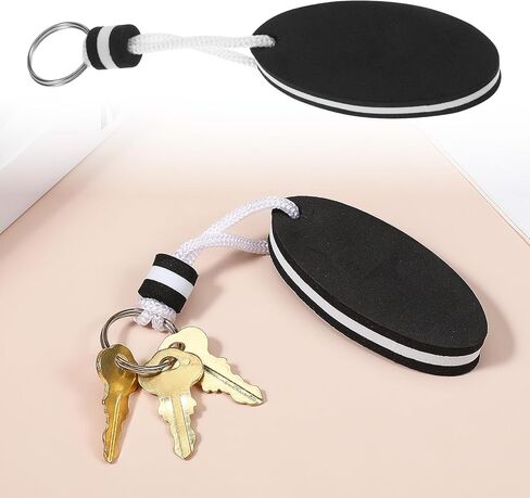 2 Pcs Boat Key Floating Keychain in Black Water Buoyant Key Chain floating keychain for Swimming Fishing Surfing Water Sports in Saudi Arabia