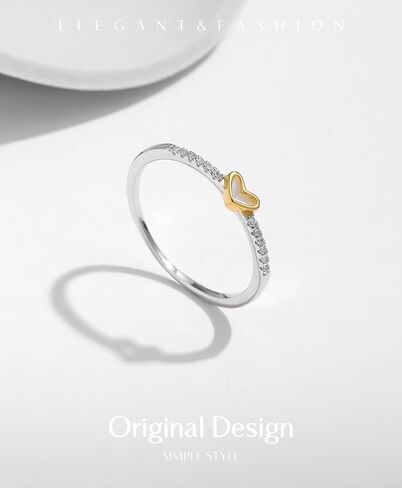 S925 Sterling Silver Infinity & Heart Pavé Ring for Women – Minimalist Twist Design, Everyday Stackable CZ Band, Casual Chic Jewelry in Saudi Arabia