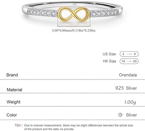S925 Sterling Silver Infinity & Heart Pavé Ring for Women – Minimalist Twist Design, Everyday Stackable CZ Band, Casual Chic Jewelry in Saudi Arabia