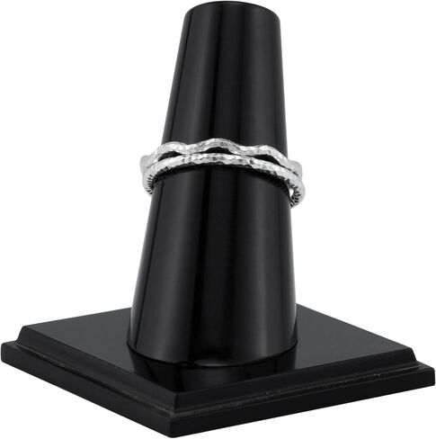 Silvershake White Gold Plated or Yellow Gold Plated 925 Sterling Silver 2MM Diamond Cut Minimalist Thin Band Skinny Wire Stackable Ring Handmade Jewelry for Women in Saudi Arabia