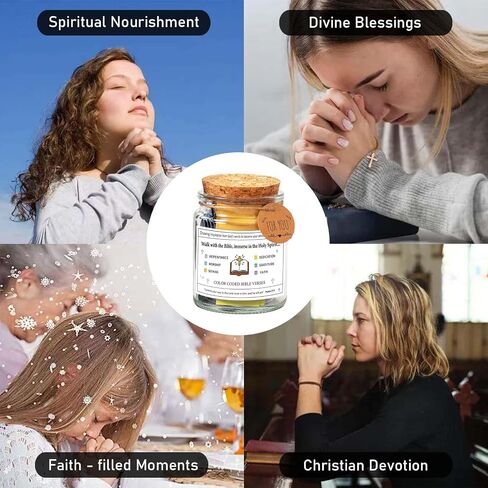 Read Me When Bible Verses Jar - Christian Gift Set with Color Coded Scriptures Cards, Inspirational Graduation Gifts for Women, Suitable Birthday Gifts for Grandma, Aunt, Sister, and Mom (Book) in Saudi Arabia