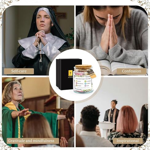 جرة آية الكتاب المقدس ، هدايا مسيحية للنساء ، اقرأني عندما تكون جرة الصلاة مع آيات الكتاب المقدس 90pcs in Kuwait