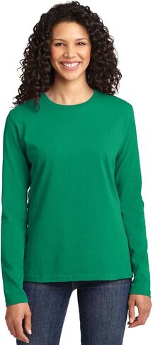 Port & Company Ladies Long Sleeve Core Cotton Tee. LPC54LS in Kuwait