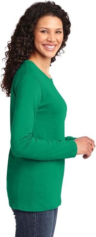 Port & Company Ladies Long Sleeve Core Cotton Tee. LPC54LS in Kuwait