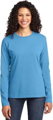 Port & Company Ladies Long Sleeve Core Cotton Tee. LPC54LS in Kuwait