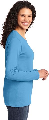 Port & Company Ladies Long Sleeve Core Cotton Tee. LPC54LS in Kuwait