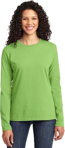 Port & Company Ladies Long Sleeve Core Cotton Tee. LPC54LS in Kuwait