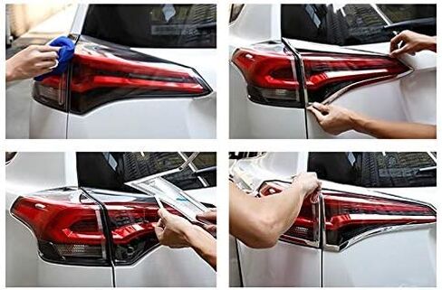 تغطية إطار إطار إطار الخلف الخارجي للتكنولوجيا الخارجي ، متوافق مع تويوتا RAV4 2016-2018 (وليس غطاء العدسة) in Kuwait