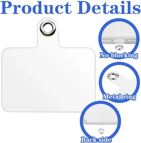 2 PCS Metal Phone Tether Tabs, 360° Rotatable Phone Lanyard Tab, Universal Cellphone Tether Tabs for iPhone Smartphone, Stainless Steel Lanyard Patch Compatible with Full-Coverage Cases, Gold in Saudi Arabia