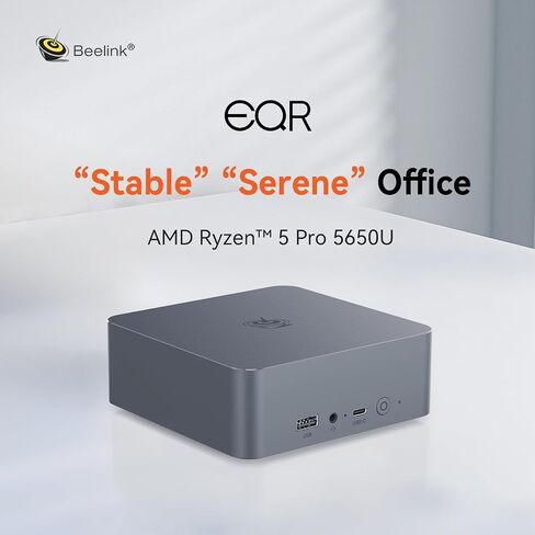 Beelink SER3 Mini PC, High-Performance Mini Computer AMD Ryzen 7 3750H(up to 4GHz) 16GB SO-DIMM DDR4&500GB NvMe SSD, 4K UHD Dual Display&Dual HDMI, Type-C Support PD Charge&Gaming Mini-PC in Saudi Arabia