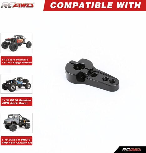RCAWD SCX10 II Servo Arm 25T AXIC0836 for 1/10 Axial Capra 1.9 Unlimited Servo Horn RR10 Bomber SMT10 Grave Digger AX30836 Upgrades Part Titanium in Saudi Arabia